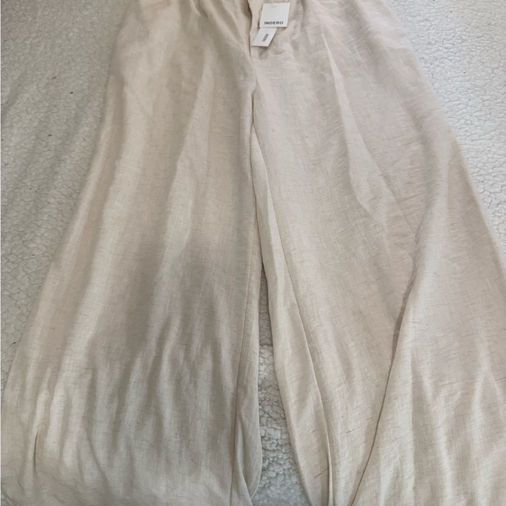 Wide Leg Cream Pants
